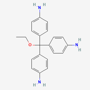 molecular formula C21H23N3O B14573328 4,4',4''-(Ethoxymethanetriyl)trianiline CAS No. 61467-67-2