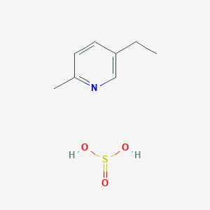 molecular formula C8H13NO3S B14573347 5-Ethyl-2-methylpyridine;sulfurous acid CAS No. 61541-98-8