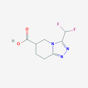3-(difluoromethyl)-5H,6H,7H,8H-[1,2,4]triazolo[4,3-a]pyridine-6-carboxylic acid