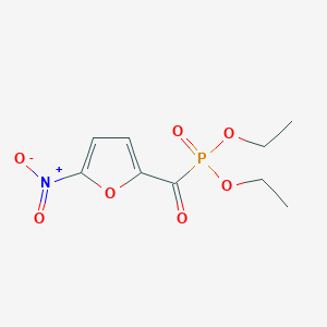 molecular formula C9H12NO7P B14573378 Diethyl (5-nitrofuran-2-carbonyl)phosphonate CAS No. 61739-08-0