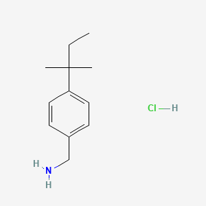 [4-(2-Methylbutan-2-yl)phenyl]methanamine hydrochloride