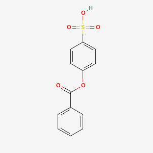 molecular formula C13H10O5S B14573475 Benzenesulfonic acid, 4-(benzoyloxy)- CAS No. 61308-40-5
