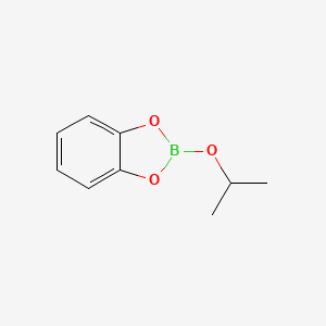 molecular formula C9H11BO3 B14573556 2-[(Propan-2-yl)oxy]-2H-1,3,2-benzodioxaborole CAS No. 61676-63-9