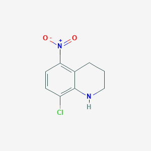 molecular formula C9H9ClN2O2 B1457356 8-Chloro-5-nitro-1,2,3,4-tetrahydroquinoline CAS No. 1421603-43-1