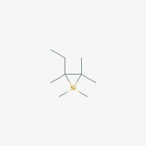 molecular formula C9H20Si B14573562 2-Ethyl-1,1,2,3,3-pentamethylsilirane CAS No. 61753-22-8