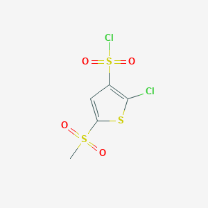 2-Chloro-5-methanesulfonylthiophene-3-sulfonyl chloride