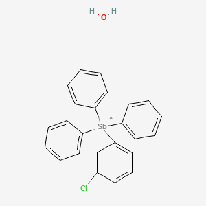 molecular formula C24H21ClOSb B14573570 CID 78066218 