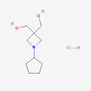(1-Cyclopentylazetidine-3,3-diyl)dimethanol hydrochloride