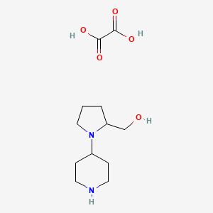 molecular formula C12H22N2O5 B1457361 (1-Piperidin-4-ylpyrrolidin-2-yl)methanol oxalate CAS No. 1448133-41-2