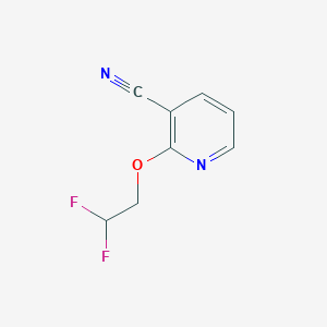 molecular formula C8H6F2N2O B1457362 2-(2,2-Difluoroethoxy)pyridine-3-carbonitrile CAS No. 1423032-05-6