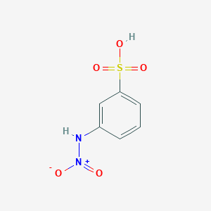 molecular formula C6H6N2O5S B14573679 3-(Nitroamino)benzene-1-sulfonic acid CAS No. 61734-82-5