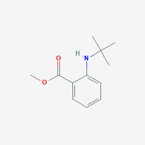 molecular formula C12H17NO2 B14573727 Methyl 2-(tert-butylamino)benzoate CAS No. 61752-06-5