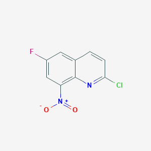2-Chloro-6-fluoro-8-nitroquinoline