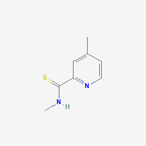 molecular formula C8H10N2S B14573873 N,4-Dimethylpyridine-2-carbothioamide CAS No. 61414-23-1