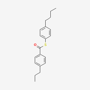 molecular formula C20H24OS B14573894 S-(4-Butylphenyl) 4-propylbenzene-1-carbothioate CAS No. 61518-75-0