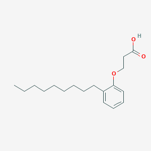 molecular formula C18H28O3 B14573895 3-(2-Nonylphenoxy)propanoic acid CAS No. 61342-22-1