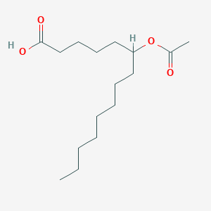 molecular formula C16H30O4 B14573966 6-(Acetyloxy)tetradecanoic acid CAS No. 61668-04-0