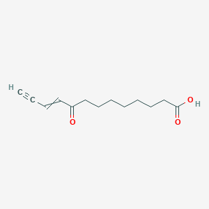 molecular formula C13H18O3 B14573984 9-Oxotridec-10-en-12-ynoic acid CAS No. 61671-17-8