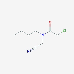 molecular formula C8H13ClN2O B14574014 N-Butyl-2-chloro-N-(cyanomethyl)acetamide CAS No. 61555-41-7