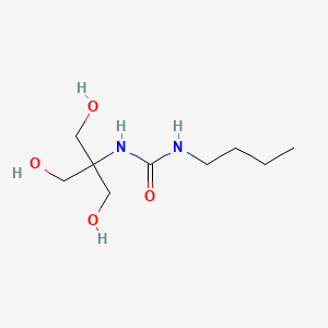 molecular formula C9H20N2O4 B14574015 N-Butyl-N'-[1,3-dihydroxy-2-(hydroxymethyl)propan-2-yl]urea CAS No. 61206-67-5