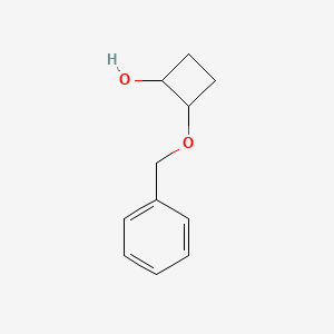 molecular formula C11H14O2 B1457403 2-(Benzyloxy)cyclobutan-1-ol CAS No. 1824313-02-1