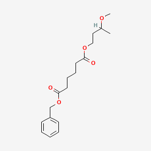 molecular formula C18H26O5 B14574049 Benzyl 3-methoxybutyl hexanedioate CAS No. 61286-48-4