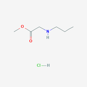 molecular formula C6H14ClNO2 B1457406 Methyl 2-(propylamino)acetate hydrochloride CAS No. 1616254-05-7