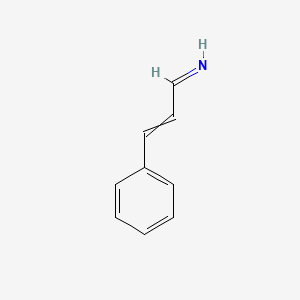 molecular formula C9H9N B14574068 3-Phenylprop-2-EN-1-imine CAS No. 61355-23-5