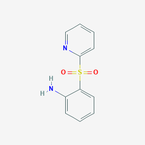 molecular formula C11H10N2O2S B14574149 2-(Pyridine-2-sulfonyl)aniline CAS No. 61174-40-1