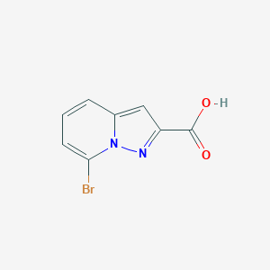 molecular formula C8H5BrN2O2 B1457418 7-Bromopyrazolo[1,5-A]pyridine-2-carboxylic acid CAS No. 1363383-09-8