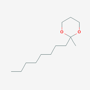 molecular formula C13H26O2 B14574229 2-Methyl-2-octyl-1,3-dioxane CAS No. 61652-12-8