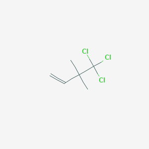 molecular formula C6H9Cl3 B14574274 4,4,4-Trichloro-3,3-dimethylbut-1-ene CAS No. 61670-64-2