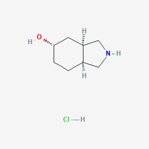 molecular formula C8H16ClNO B1457429 (3AR,5S,7AS)-Rel-5-hydroxy-2H-isoindole hcl CAS No. 52865-01-7
