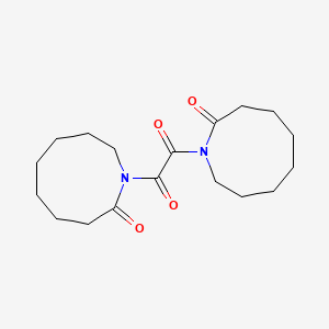 molecular formula C18H28N2O4 B14574299 Bis(2-oxoazonan-1-yl)ethane-1,2-dione CAS No. 61470-68-6