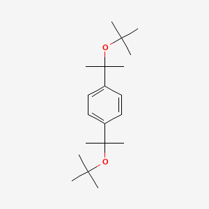molecular formula C20H34O2 B14574302 1,4-Bis(2-tert-butoxypropan-2-yl)benzene CAS No. 61535-09-9