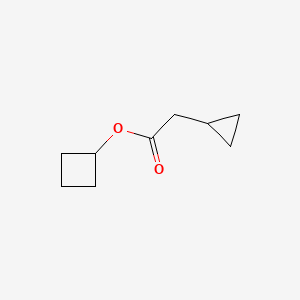 molecular formula C9H14O2 B14574321 Cyclobutyl cyclopropylacetate CAS No. 61716-01-6