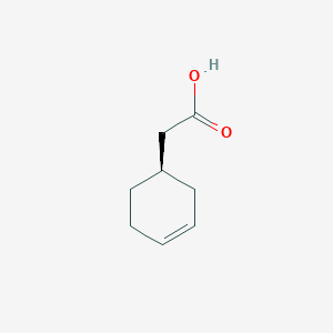 molecular formula C8H12O2 B14574323 [(1R)-Cyclohex-3-en-1-yl]acetic acid CAS No. 61362-44-5