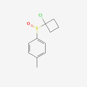 molecular formula C11H13ClOS B1457437 1-[(1-Chlorocyclobutyl)sulfinyl]-4-methylbenzene CAS No. 1221171-44-3