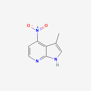 molecular formula C8H7N3O2 B1457442 3-Methyl-4-nitro-7-azaindole CAS No. 1363380-52-2