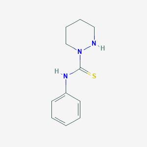 molecular formula C11H15N3S B14574466 N-Phenyltetrahydropyridazine-1(2H)-carbothioamide CAS No. 61653-63-2