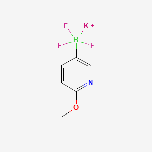 molecular formula C6H6BF3KNO B1457447 Potassium 2-methoxypyridine-5-trifluoroborate CAS No. 1144573-61-4