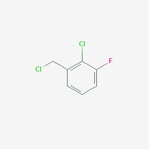 molecular formula C7H5Cl2F B1457448 2-Chloro-1-(chloromethyl)-3-fluorobenzene CAS No. 1214345-35-3
