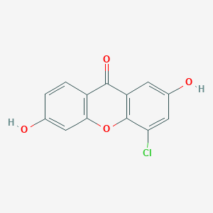 molecular formula C13H7ClO4 B14574486 4-Chloro-2,6-dihydroxy-9H-xanthen-9-one CAS No. 61234-54-6