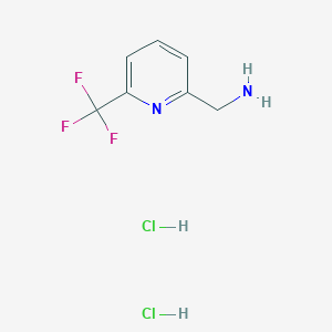 molecular formula C7H9Cl2F3N2 B1457452 (6-(Trifluoromethyl)pyridin-2-yl)methanamine dihydrochloride CAS No. 916211-40-0