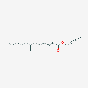 molecular formula C19H30O2 B14574528 but-2-ynyl 3,7,11-trimethyldodeca-2,4-dienoate CAS No. 61747-66-8