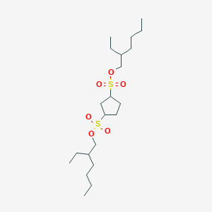 molecular formula C21H42O6S2 B14574532 Bis(2-ethylhexyl) cyclopentane-1,3-disulfonate CAS No. 61660-43-3