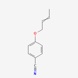molecular formula C11H11NO B14574555 4-[(But-2-en-1-yl)oxy]benzonitrile CAS No. 61493-65-0
