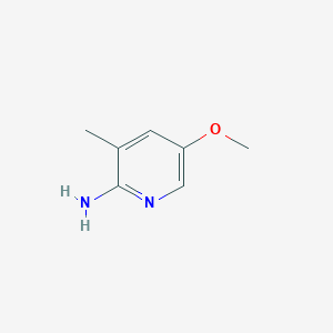 molecular formula C7H10N2O B1457456 5-Methoxy-3-methylpyridin-2-amine CAS No. 1101060-84-7