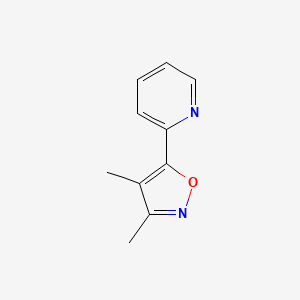 molecular formula C10H10N2O B14574607 2-(3,4-Dimethyl-1,2-oxazol-5-yl)pyridine CAS No. 61314-39-4