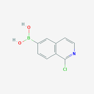molecular formula C9H7BClNO2 B1457464 (1-Chloroisoquinolin-6-yl)boronic acid CAS No. 1800484-01-8